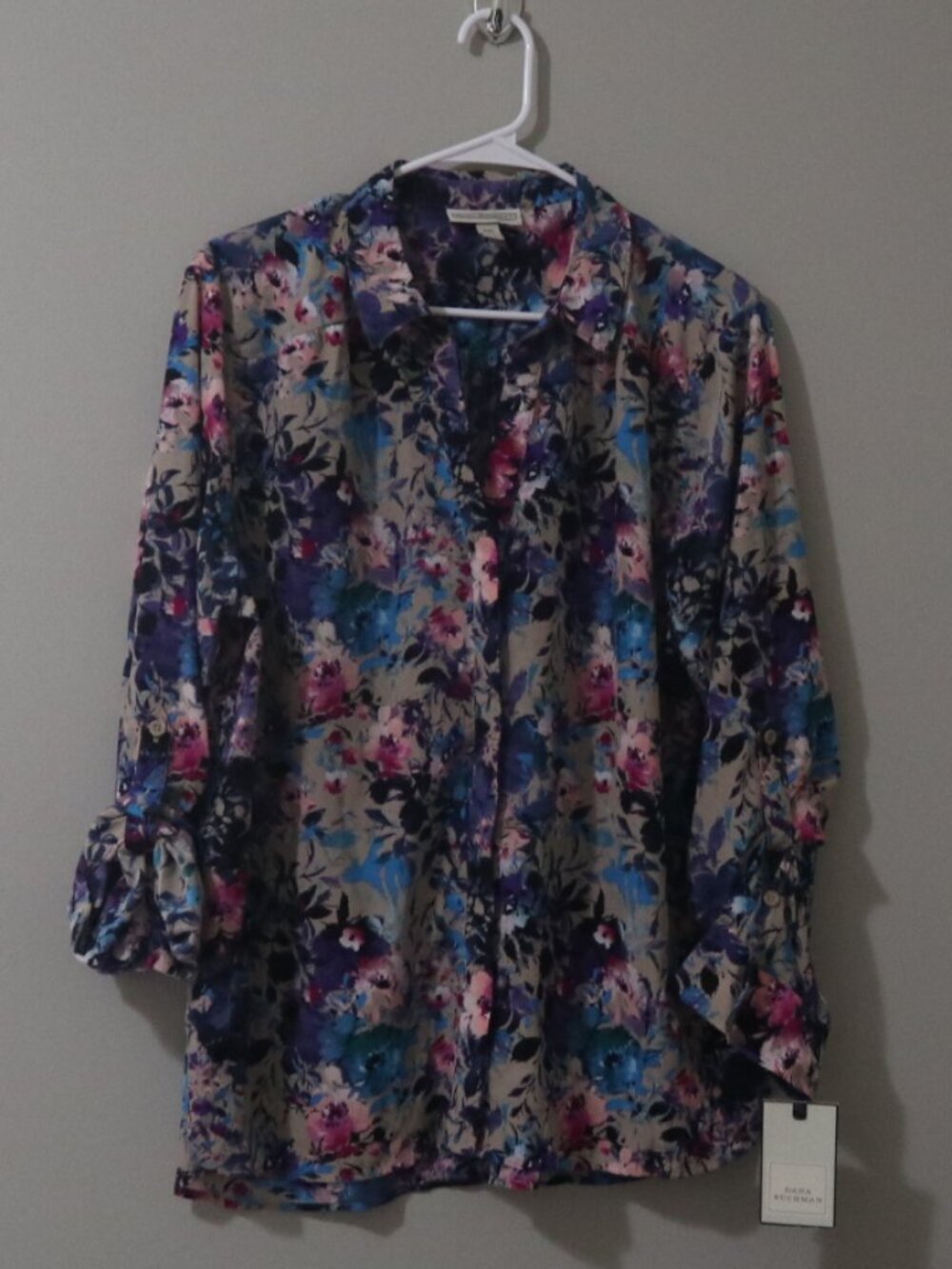 Dana Buchman Floral Blouse